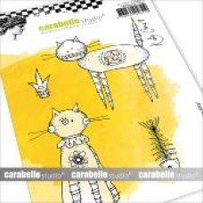 Carabelle Studio A6 Stamp - Here Kitty Kitty by Kate Crane