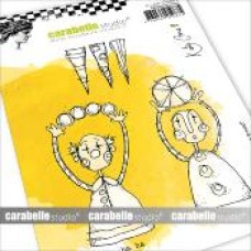 Carabelle Studio A6 Stamp - Clowning Around by Kate Crane