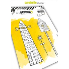 Carabelle Studio A6 Stamp - Home Sweet Home by Kate Crane