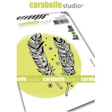 Carabelle Studio A7 Stamp - Azo Feathers by Azoline