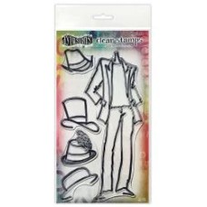 Dylusions Couture Stamp Set Man About Town