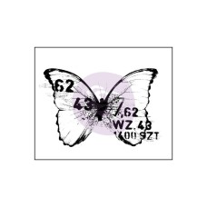 Wood Mounted Stamp Butterfly 3