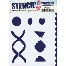 France Papillon Stencil 228