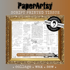Printed Tissue - Script Printed Tissue - Script