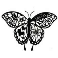 Blooming Butterfly Silhouette