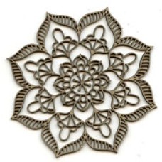 Mandala White Silhouette Mandala White Silhouette