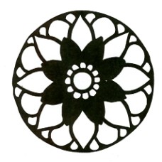 Floral Window Stencil Floral Window Stencil