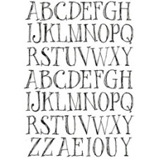 Sketchy Upper Case Transparency Sketchy Upper Case Transparency