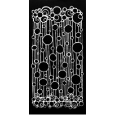 Stencilgirl 12x24  - Organic Circles Lines and Bubbles