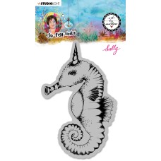 Art By Marlene So Fish-Ticated Cling Stamp - Sally (Seahorse)