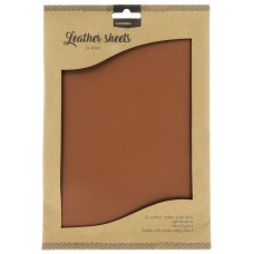 Synthetic Leather Sheets - Light Brown