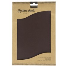 Synthetic Leather Sheets - Dark Brown